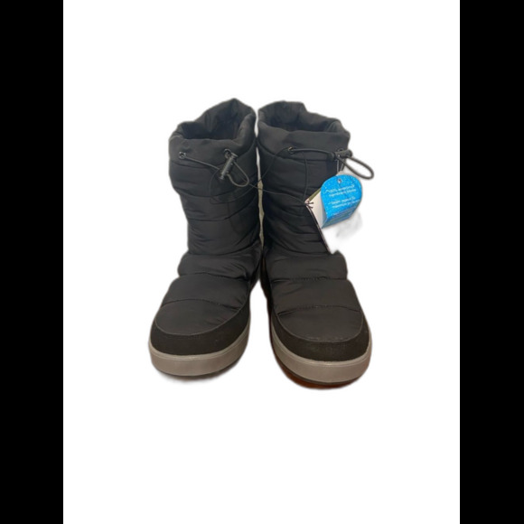 Mens Ozark Trail 12 Black Quilted Winter Boot with Gray Sole Snow Boots main image 13